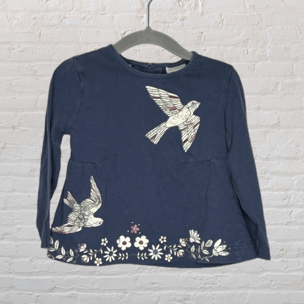 Zara Floral Bird Long-Sleeve